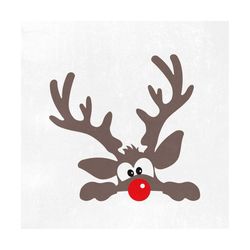 Christmas Reindeer Svg, Deer Svg, Reindeer Monogram Svg, Reindeer Boy Clipart, Rudolph Svg, Deer Girl SVG, DXF, EPS, Dee