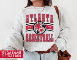 Atlanta Hawk, Vintage Atlanta Hawk Sweatshirt T-Shirt, Hawks Sweater, Hawks T-Shirt, Vintage Basketball Fan Shirt, Retro