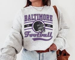 Baltimore Football Sweatshirt T-Shirt , Vintage Baltimore Football Shirt, Ravens Shirt, Sunday Football Sweatshirt, Balt