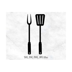 Bbq Grill Utensils Svg, Cooking Svg, Grilling Spatula & Fork Svg, Bbq Decal Svg, Men Barbecue Svg, Grill Decor Svg| Incl