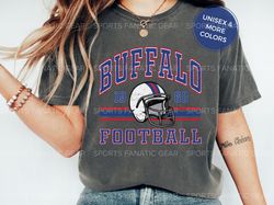 Buffalo Bills Comfort Colors Shirt, Trendy Football Unisex Garment-Dyed T-shirt, Vintage 80s Retro Style NFL Tee