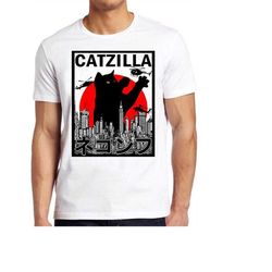 Catzilla King Of Pawster Paws Cat Kitten Pet Lover Meme Gift Funny  Style Unisex Gamer Cult Movie Music Tee T Shirt 588