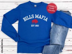 Buffalo Bills Long Sleeve Tee, Married Into This, Ultra Cotton Long Sleeve Shirt