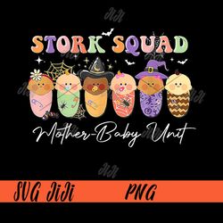 stork squad mother baby unit png, halloween mother baby nurse png