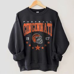 Cincinnati Football Sweatshirt, Vintage Style Cincinnati Football Crewneck, Football Sweatshirt, Cincinnati Hoodie, Cinc