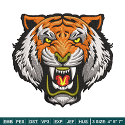 Tiger face embroidery design, Tiger embroidery, Embroidery file, Embroidery shirt, Emb design, Digital download