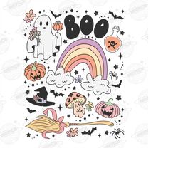 Vintage Halloween Png, Halloween Png, Halloween Png for Women, Funny Halloween Png, Boo Png, Cute Ghost Png, Spooky Seas