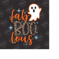 Fab BOO Lous Png, Halloween Png, Girl Ghost Png, Funny Ghost Png, Spooky Season Png,  Baby Costume Png, Boo Ghost Png, D