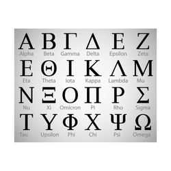 Greek Alphabet svg, Greek Letters svg, Sorority Letters svg, Fraternity Names svg, Cricut & Silhouette | Includes svg dx