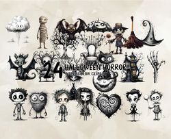24 Halloween Horror, Halloween Svg, Cute Halloween, Halloween, Halloween Png 44