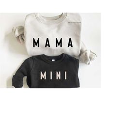 Matching Mama and Mini Sweatshirts, Mama Sweatshirt, Mother Daughter Shirts, Best Gifts for Moms, Matching Mommy and Me