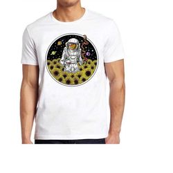 Psychedelic Astronaut Sunflowers  Cool Gift Tee T Shirt 492