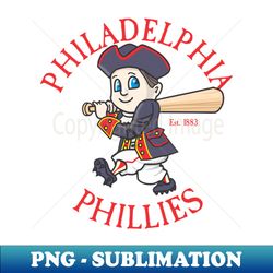 mlb philadelphia phillies logo - sublimation png digital download - perfect for diy crafts and clothing