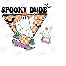 Spooky Dude PNG, Sublimation Design, Halloween sublimation,Halloween png, Spooky design,Boys Halloween png,kids Hallowee