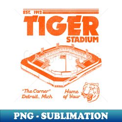Tiger Stadium Detroit Sublimation File - Vintage Sports Memorabilia and Nostalgic Décor