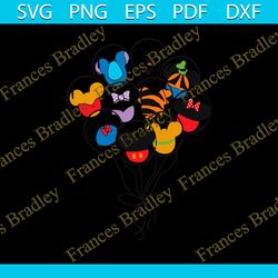 cartoon balloons svg, stitch balloon svg, tigger balloon svg, mickey balloons svg, vinyl cut file, svg, pdf, jpg, png, a