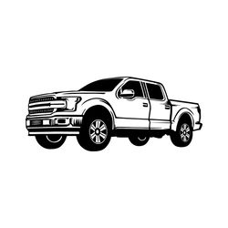 Pickup Truck SVG Offroad 4x4 vehicle  pickup truck svg, truck svg, silhouette, png dxf eps