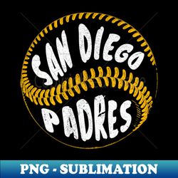 San Diego Padres Ball - Customizable PNG Sublimation Digital Download - Perfect for Sports Fans