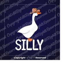 Silly Goose SVG,Silly Goose PNG,Silly Goose Decal,Goose University,Goose Png Svg, Funny Goose, Cricut Graphic Designs in