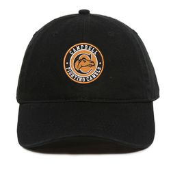 NCAA Campbell Fighting Camels Embroidered Baseball Cap, NCAA Logo Embroidered Hat, Campbell Fighting Camels Football Cap