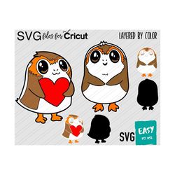 Bird in Love SVG, Cricut svg, Clipart, Layered SVG, Files for Cricut, Cut files, Silhouette, Print
