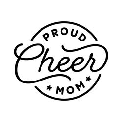 Proud Cheer Mom svg, Cheer Mom Cut File, Sublimation, dxf eps png, Cheerleader, Football Basketball, Silhouette, Cricut,