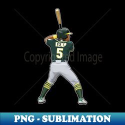 PNG Transparent Digital Download File for Sublimation - Tony Kemp 5 Bat Ready - Instantly Elevate Your Sublimation Game