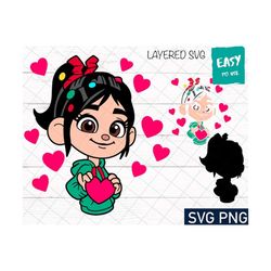 Little Girl SVG, Cricut svg, Clipart, Layered SVG, Files for Cricut, Cut files, Silhouette, Print