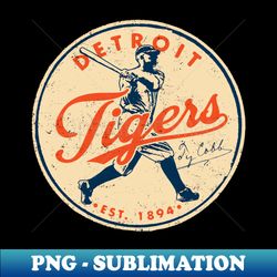 Detroit Tigers Ty Cobb - Vintage Baseball Legend - High-Quality Digital Download for Sublimation