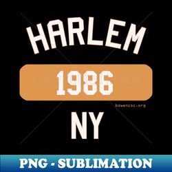 Harlem 1986 Orange - Vibrant Sublimation Graphics for Creative Projects