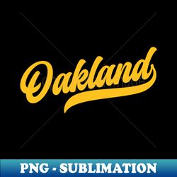 oakland athletics - retro sports graphics - high-quality sublimation png file