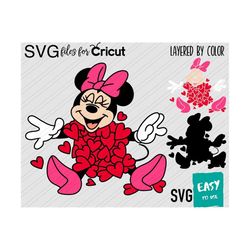 Valentine's day SVG heart, Cricut svg, Clipart, Layered SVG, Files for Cricut, Cut files, Silhouette, T Shirt svg, Cupid