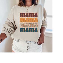 Fall Mama Sweatshirt, Fall Crewneck, Retro Mama Sweatshirt, Mama Crewneck, Mama Jumper, Mom Tee Shirt, Cute Fall Sweatsh