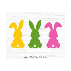 Easter Bunny svg, Bunny Rabbit svg, Bunny Silhouette svg, Baby Bunny svg, Cute Easter Bunnies svg png