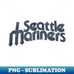 Seattle Mariners Vintage Logo - High-Quality PNG Digital Download - Perfect for Sublimation