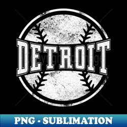 vintage detroit baseball - sublimation png digital download - perfect baseball team gift