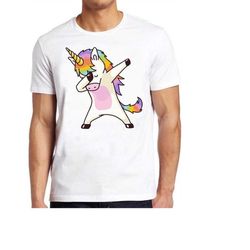 Dabbing Unicorn Men Women Unisex Lgbt Funny Retro Cool Top Tee T Shirt 512