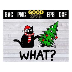 black cat what svg files for cricut - Funny Christmas black cat svg Png