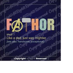 fathor, thor, avengers shirt, father's day gift, baby announcement gift, marvel svg, best dad ever svg, gifts for dad, m