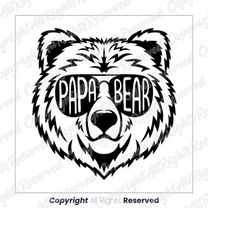 Papa Bear Png Sublimation Design, Papa Png, Papa Clipart, Wild Soul Png, Father's Day Png, Dad Png, Daddy Png, Digital D