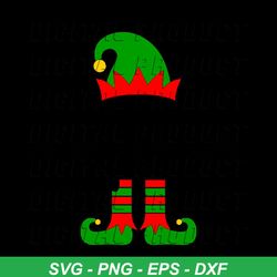 elf squad  instant digital download  svg, png, dxf, and eps files included! christmas, winter, elf hat, elf feet