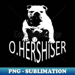 Orel Hershiser Bulldog PNG Transparent Digital Download Sublimation File - Show Your Team Spirit with Hershisers Iconic Pitching Pose