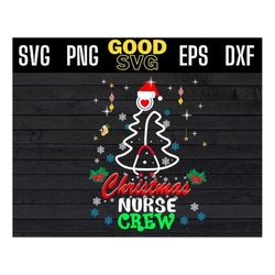 Christmas Nurse Crew Stethoscope Xmas Tree Nursing Merry Christmas Svg Png Eps Dxf , Christmas Stethoscope svg