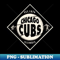 chicago cubs big ball - sublimation png digital download - show your team spirit with this unique design