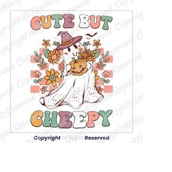Cute but Creepy PNG, Cute Halloween Sublimation Design, Retro Halloween DTF Shirt Design, Cute Kids Halloween PNG, Cute