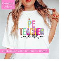 Custom PE Teacher Shirt, Personalized PE Teacher Shirt, Teacher Appreciation Gift, Back To School, PE Teacher Gift, Back