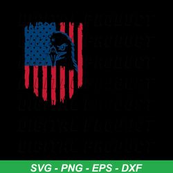 Patriotic Eagle Flag SVG