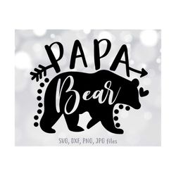 Papa Bear svg, Papa svg, Fathers Day svg, Papa Shirt Design, Papa Bear png