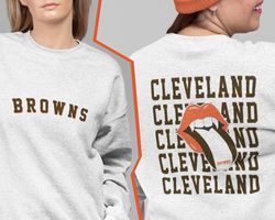 Cleveland Football Crewneck Sweatshirt, Retro Browns Shirt