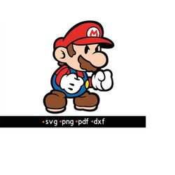 Paper Mario- 2 svg, png, pdf, dxf